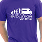 Evolution Of A Van Driver T-Shirt