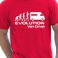 Evolution Of A Van Driver T-Shirt