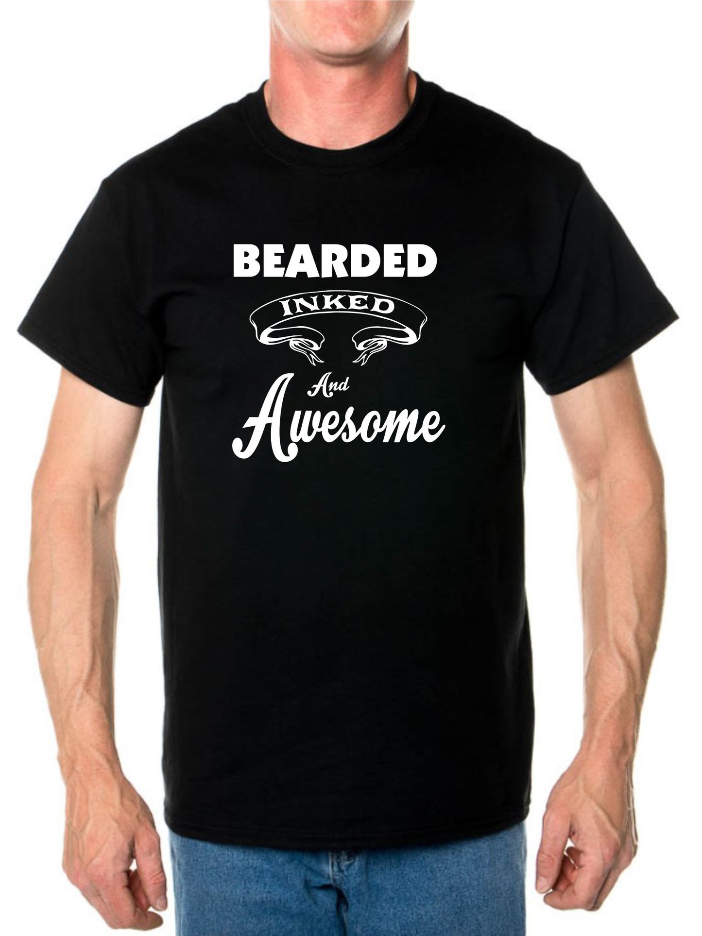 Bearded Inked & Awesome T-Shirt