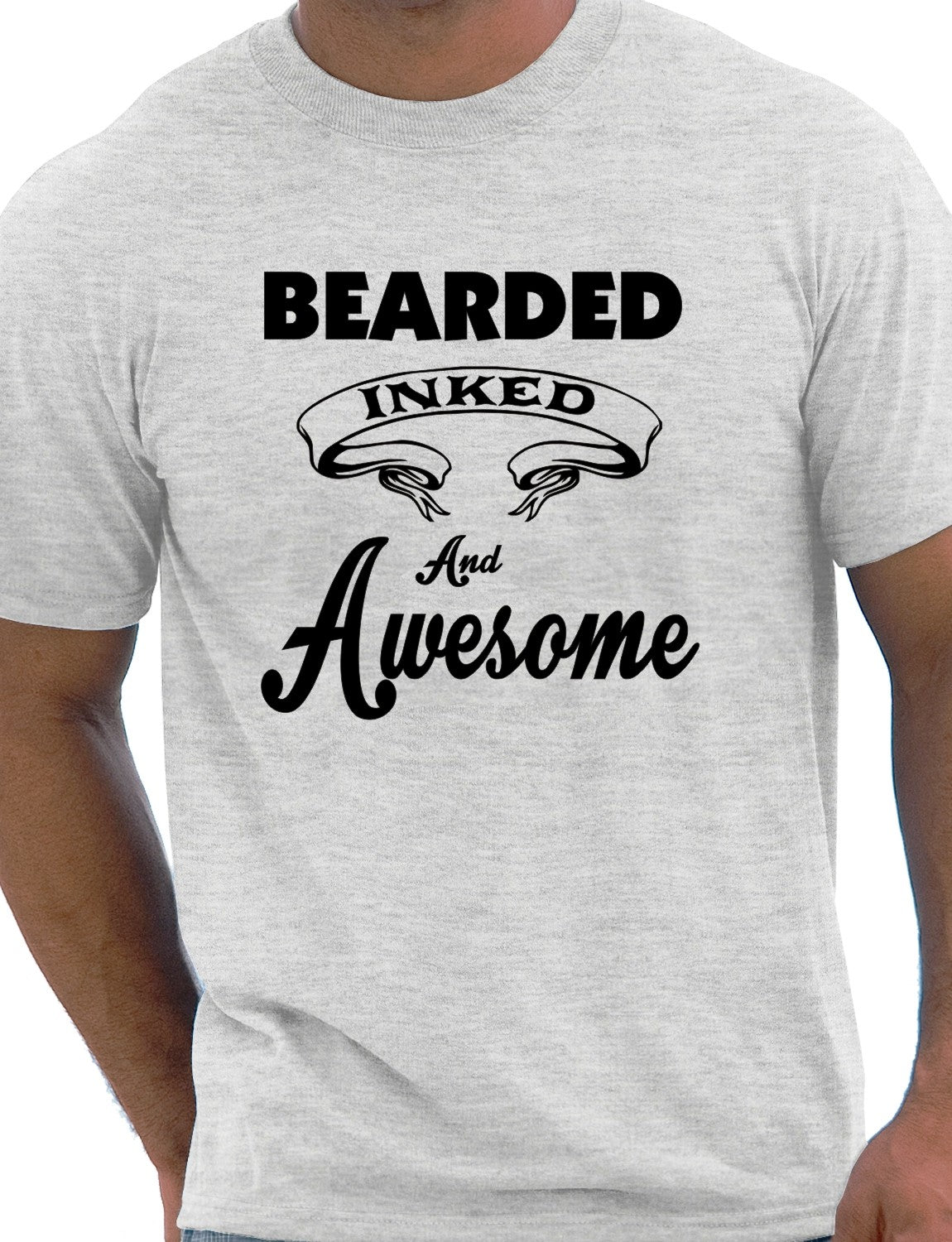 Bearded Inked & Awesome T-Shirt