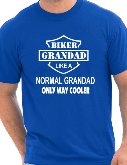 Biker Grandad Like A Normal Grandad T-Shirt