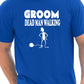 Groom Dead Man Walking Mens Stag Do T-Shirt Size S-XXL