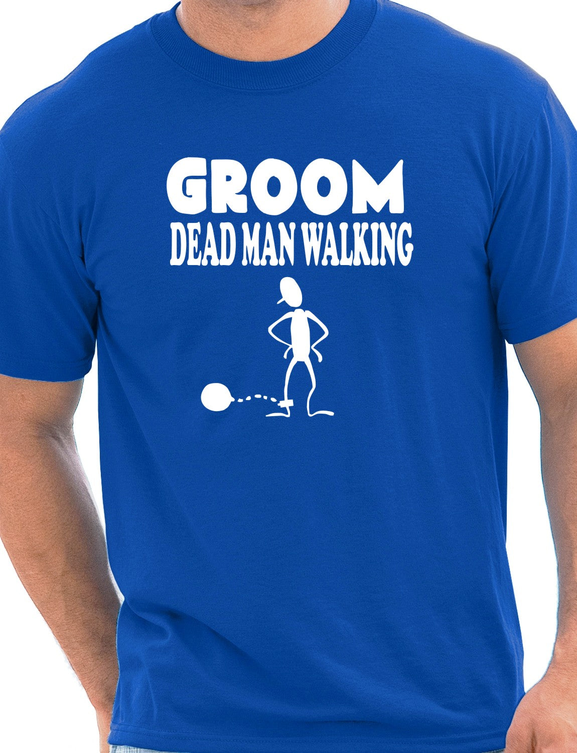 Groom Dead Man Walking Mens Stag Do T-Shirt Size S-XXL
