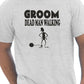 Groom Dead Man Walking Mens Stag Do T-Shirt Size S-XXL
