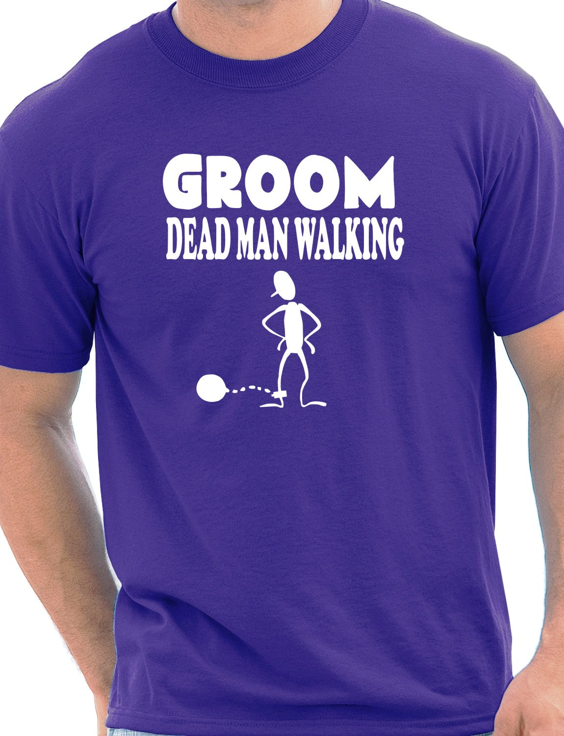 Groom Dead Man Walking Mens Stag Do T-Shirt Size S-XXL