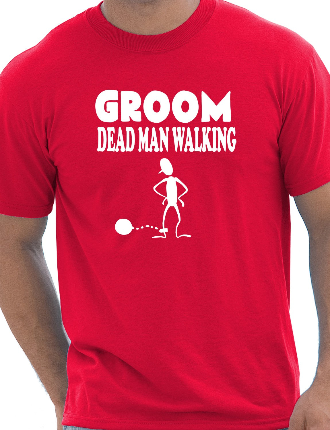 Groom Dead Man Walking Mens Stag Do T-Shirt Size S-XXL