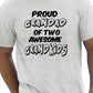 Proud Grandad of 2 Grandkids T-Shirt