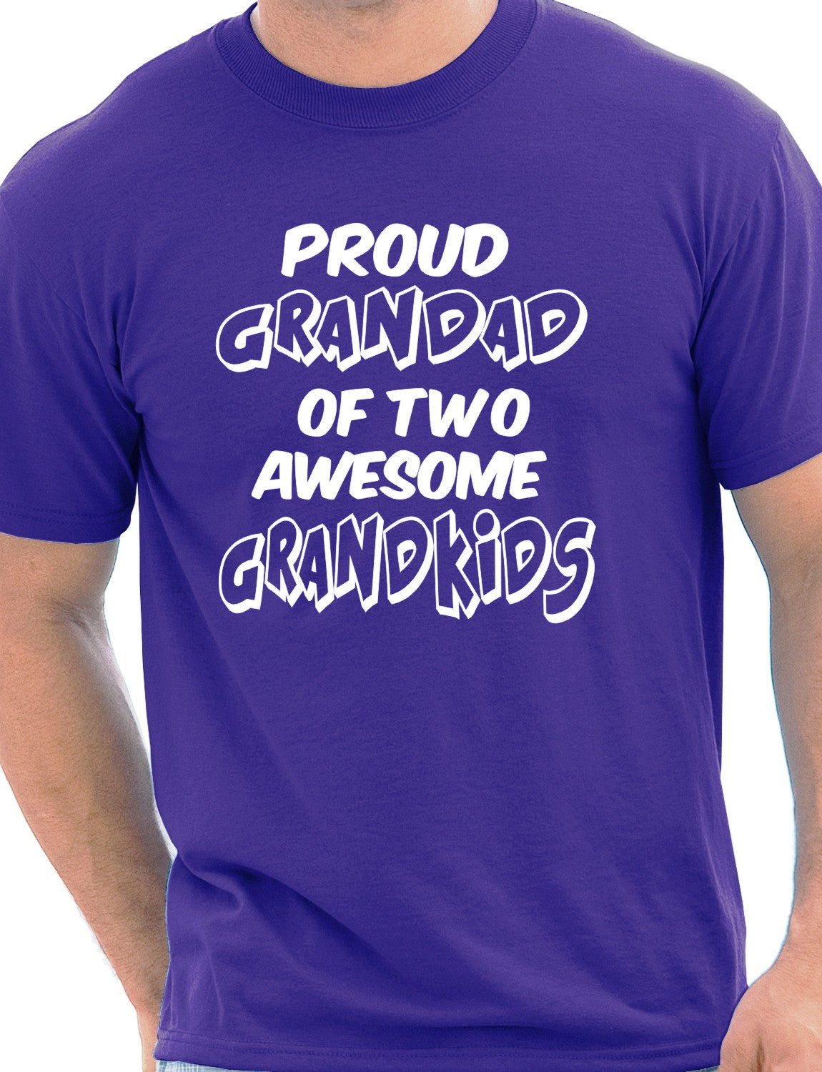 Proud Grandad of 2 Grandkids T-Shirt