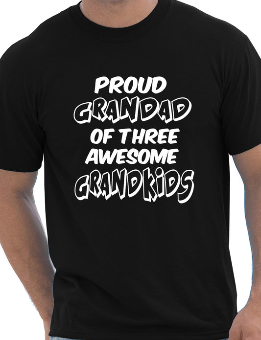 Proud Grandad of 3 Grandkids T-Shirt