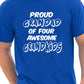 Proud Grandad of 4 Grandkids Mens T-shirt Size S-XXL