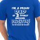 I'm A Proud Dad Of 3 Daughters T-Shirt