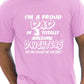 I'm A Proud Dad Of 3 Daughters T-Shirt