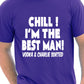 I'm The Best Man Vodka & Charlie Sorted Stag Do T-Shirt