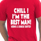 I'm The Best Man Vodka & Charlie Sorted Stag Do T-Shirt
