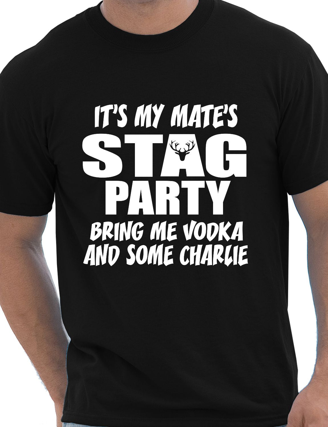 It's My Mates Stag Do Bring Me Vodka & Charlie T-Shirt