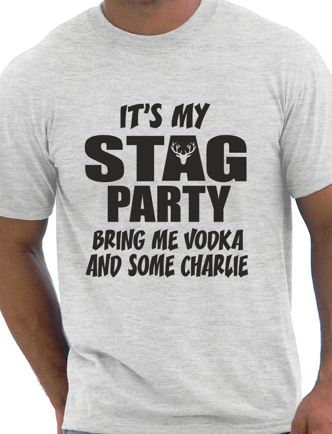 It's My Stag Do Bring Me Vodka & Charlie Stag Do T-Shirt