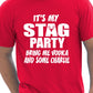 It's My Stag Do Bring Me Vodka & Charlie Stag Do T-Shirt