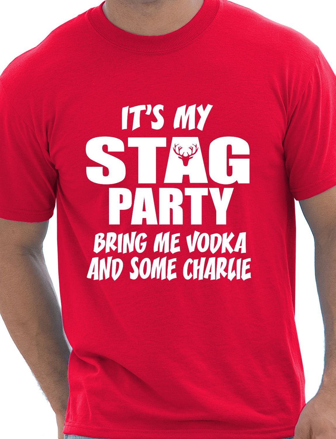 It's My Stag Do Bring Me Vodka & Charlie Stag Do T-Shirt