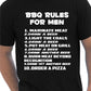 Barbeque Rules For Men Funny Chef Birthday T-Shirt