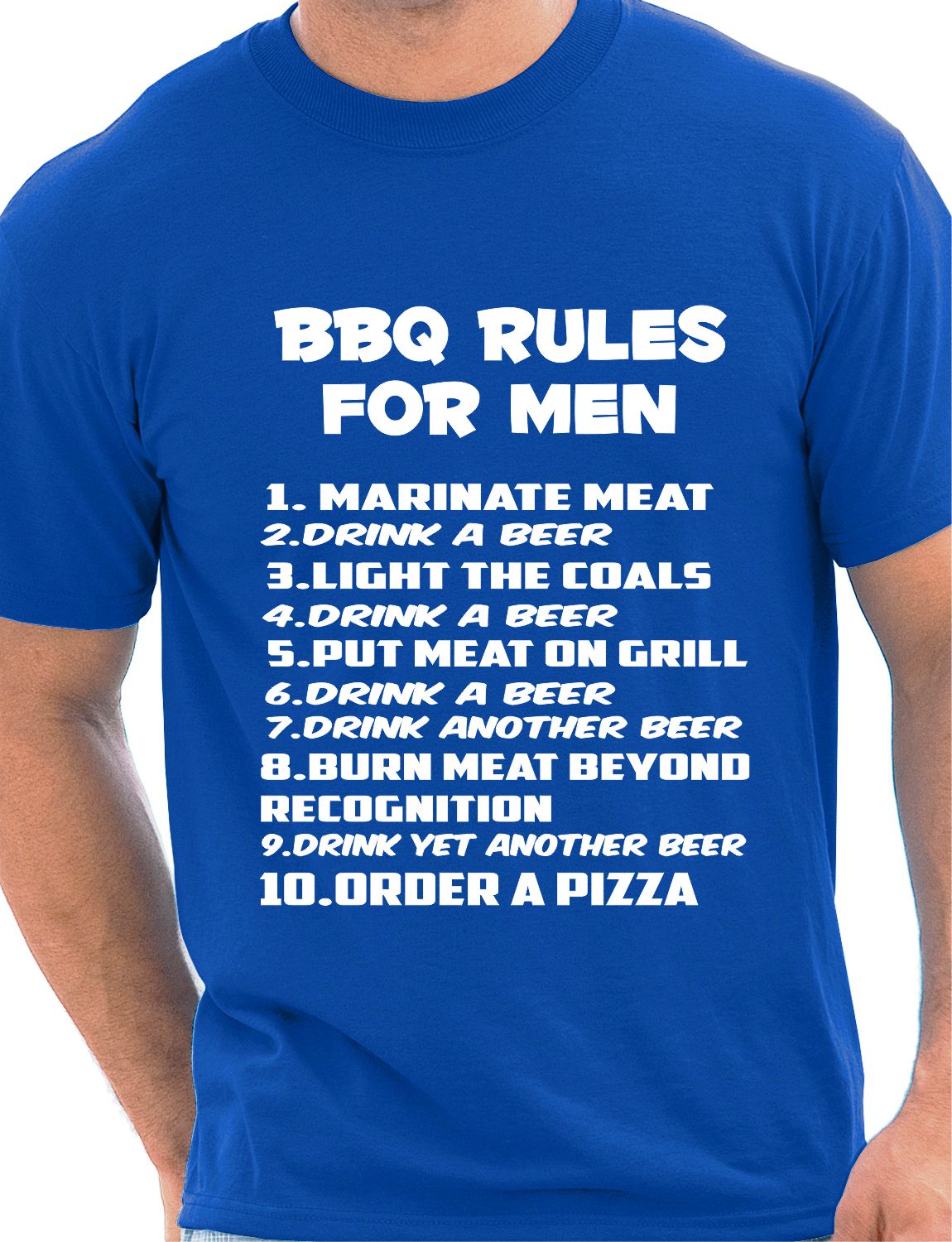 Barbeque Rules For Men Funny Chef Birthday T-Shirt