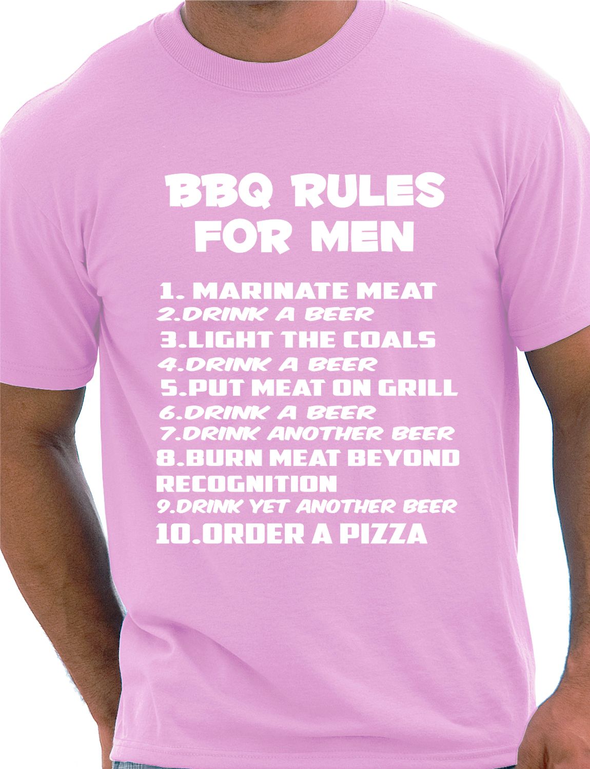 Barbeque Rules For Men Funny Chef Birthday T-Shirt