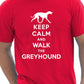 Keep Calm Walk Greyhound Dog Lovers T-Shirt