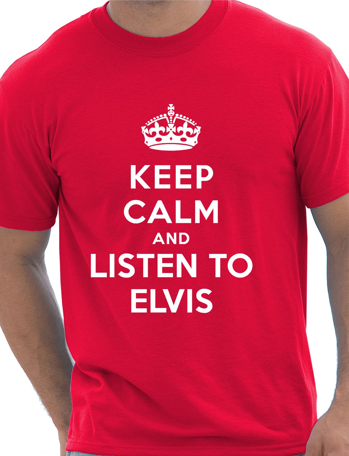 Keep Calm Listen To Elvis Music Fan T-Shirt