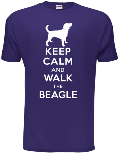 Keep Calm Walk The Beagle KC Dog Lovers Gift Mens T-Shirt Size S-XXL