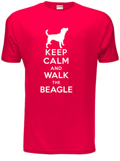 Keep Calm Walk The Beagle KC Dog Lovers Gift Mens T-Shirt Size S-XXL
