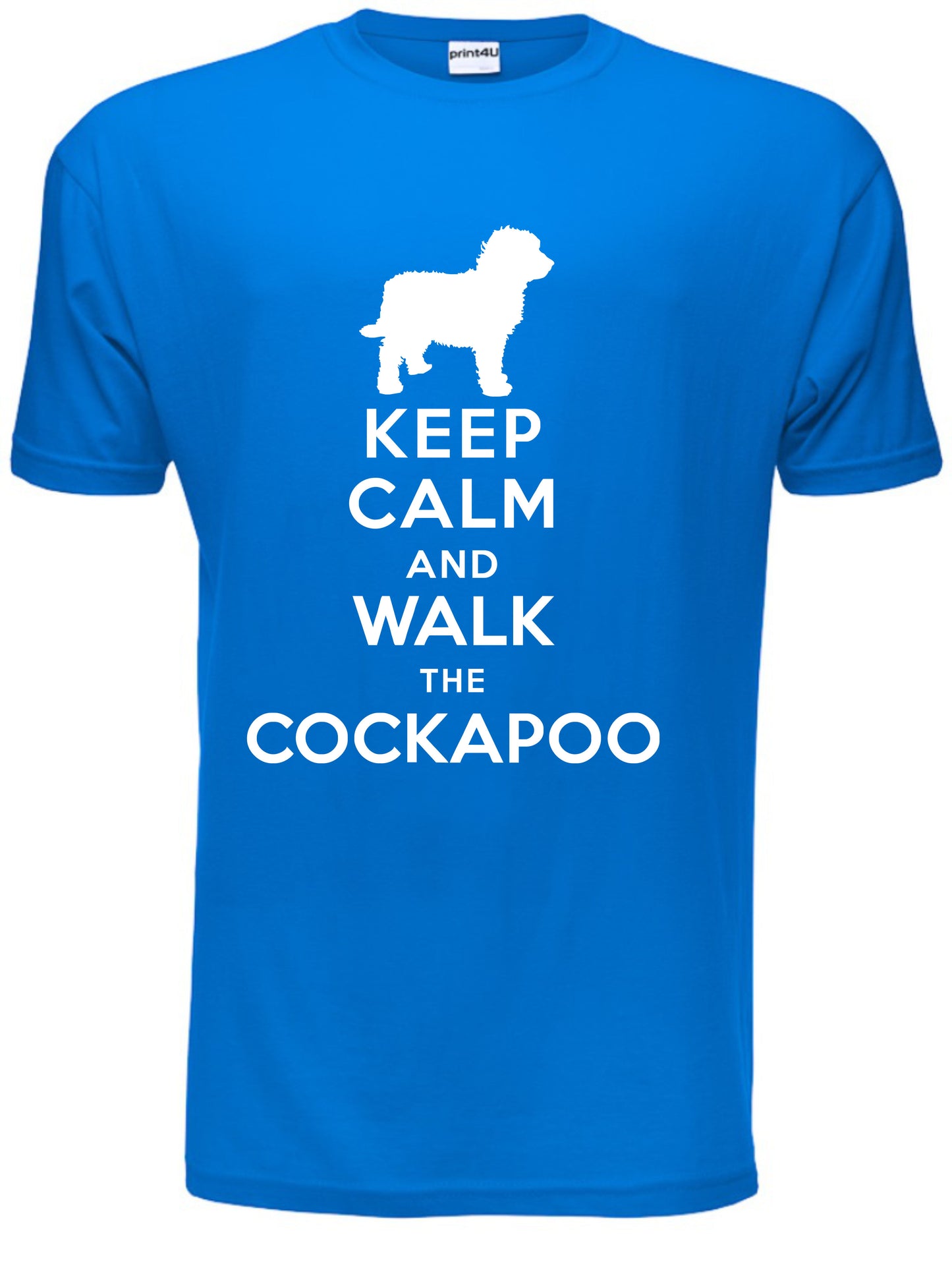 Keep Calm Walk The Cockapoo KC Dog Lovers Gift Mens T-Shirt Size S-XXL
