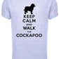 Keep Calm Walk The Cockapoo KC Dog Lovers Gift Mens T-Shirt Size S-XXL