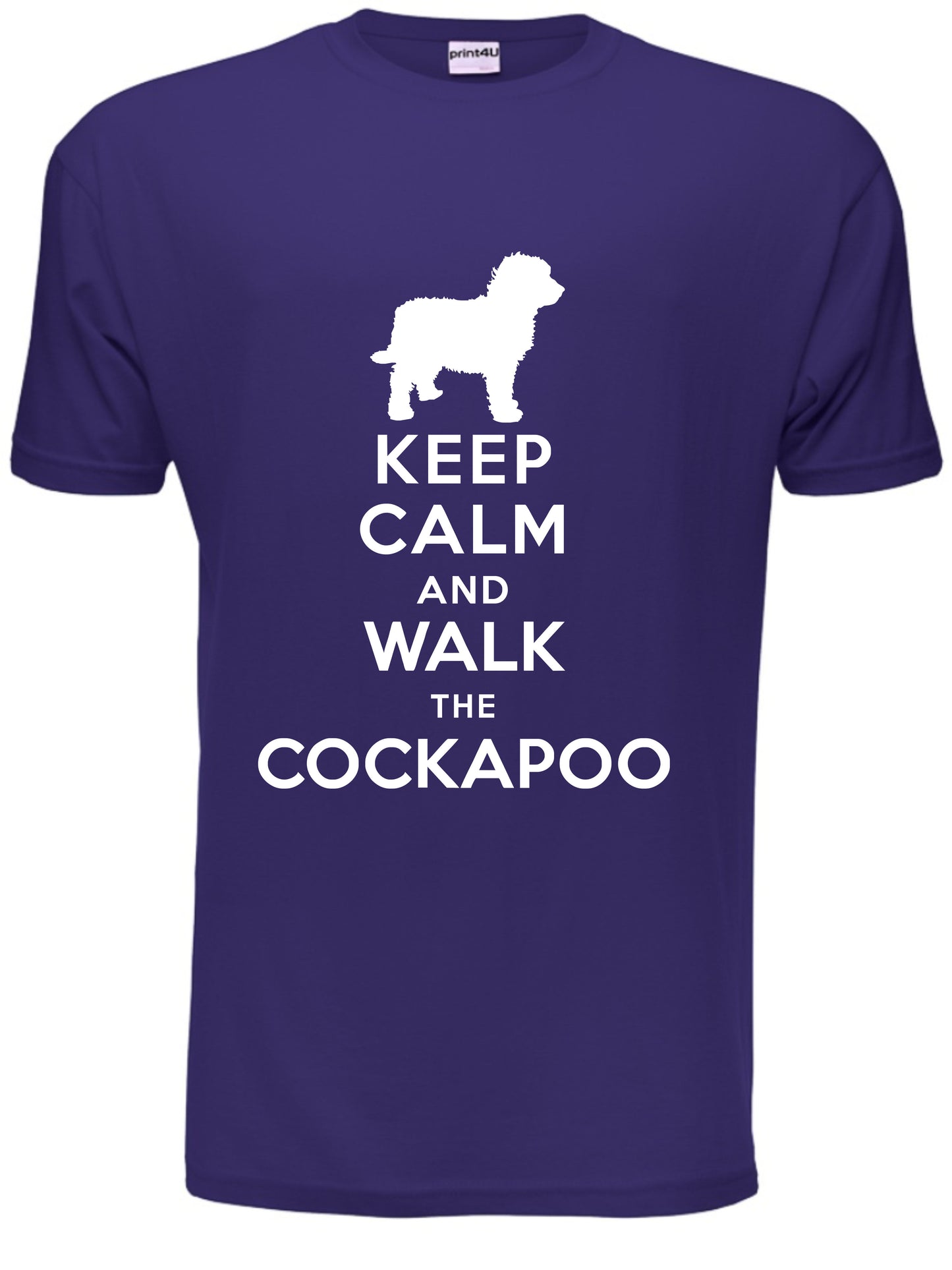Keep Calm Walk The Cockapoo KC Dog Lovers Gift Mens T-Shirt Size S-XXL