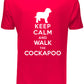 Keep Calm Walk The Cockapoo KC Dog Lovers Gift Mens T-Shirt Size S-XXL