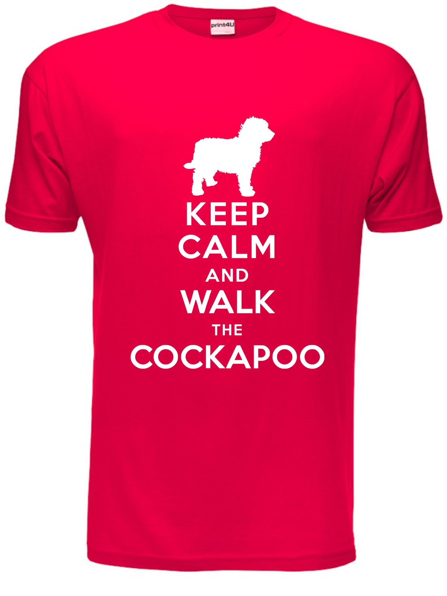 Keep Calm Walk The Cockapoo KC Dog Lovers Gift Mens T-Shirt Size S-XXL