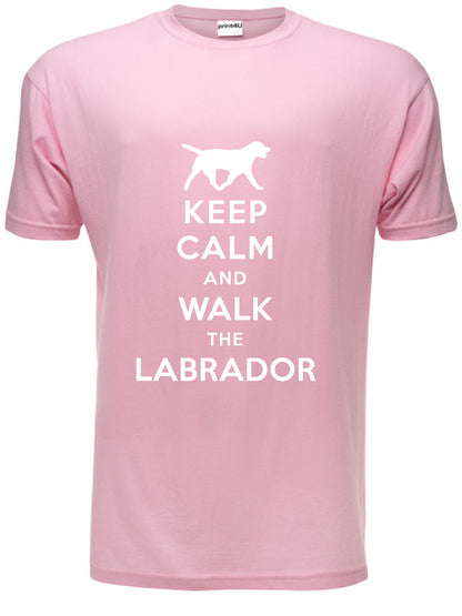 Keep Calm Walk The Labrador KC Dog Lovers Gift Mens T-Shirt Size S-XXL