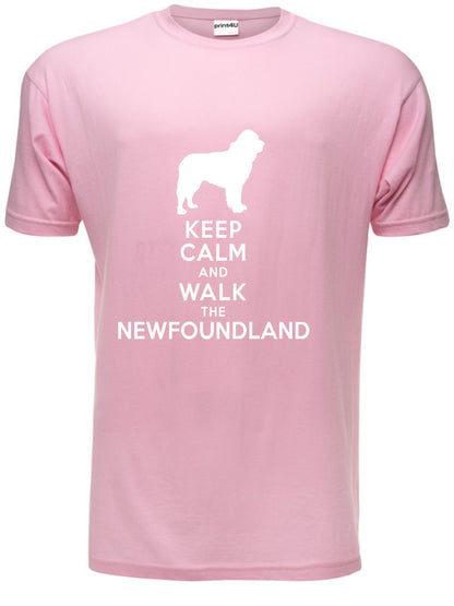 Keep Calm Walk The Newfoundland KC Dog Lovers Gift Mens T-Shirt Size S-XXL