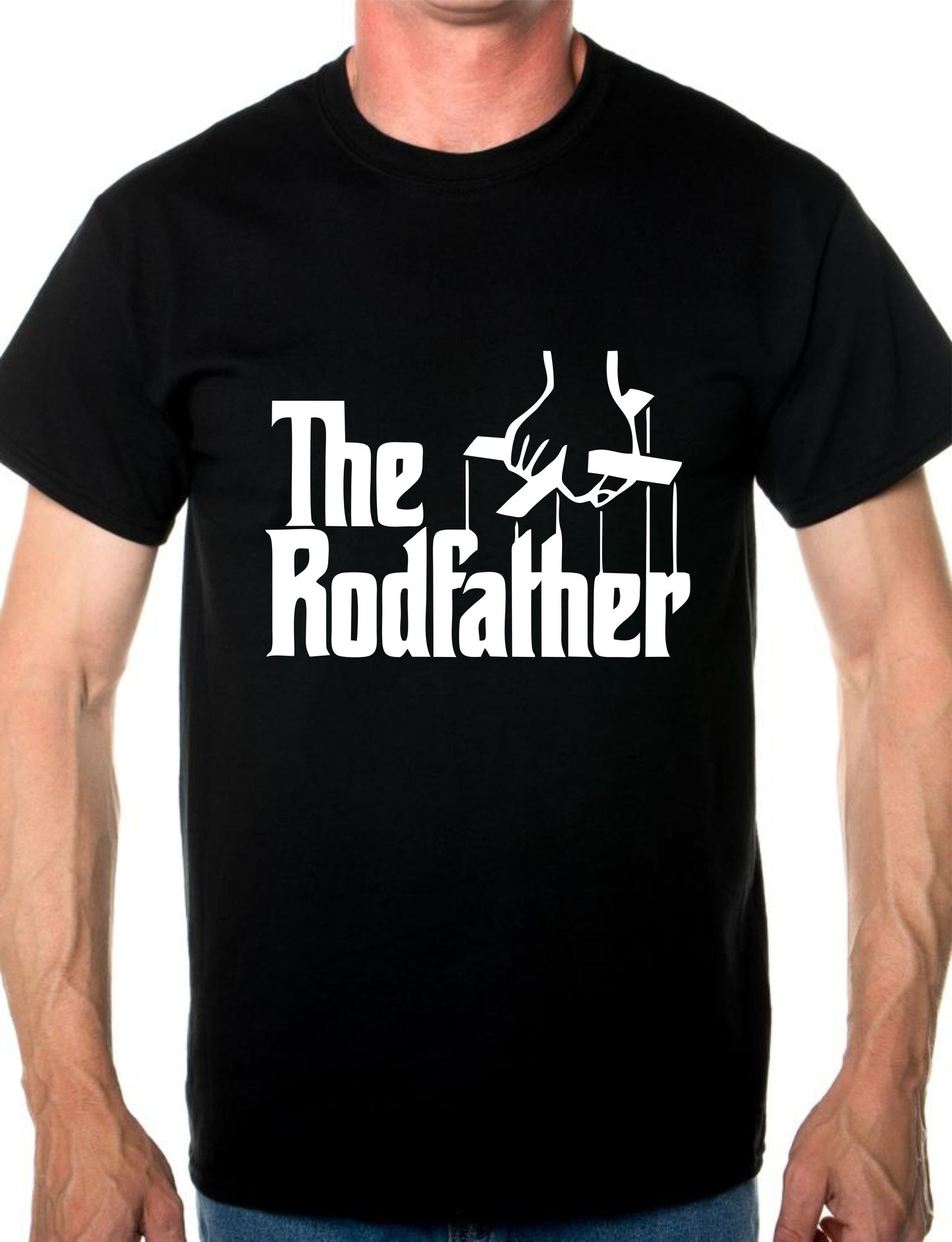 The Rodfather Fishing Angling Angler Funny Gift Mens T-Shirt Size S-XXL