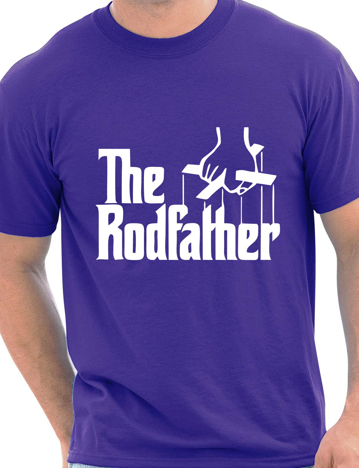 The Rodfather Fishing Angling Angler Funny Gift Mens T-Shirt Size S-XXL