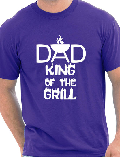 Dad King Of The Grill Barbeque Mens T-Shirt Size S-XXL