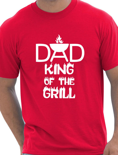 Dad King Of The Grill Barbeque Mens T-Shirt Size S-XXL