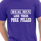 Real Men Like Their Pork Pulled Barbeque Mens T-Shirt Size S-XXL