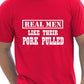 Real Men Like Their Pork Pulled Barbeque Mens T-Shirt Size S-XXL