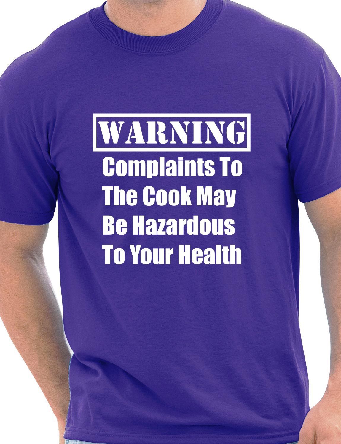 Warning Complaints to The Cook Mens T-Shirt Size S-XXL