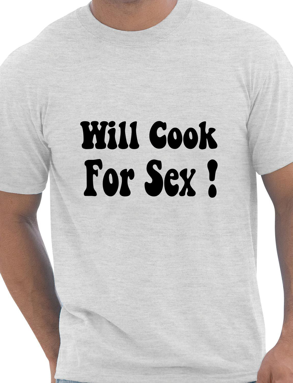 Will Cook For Sex BBQ Mens T-Shirt Size S-XXL