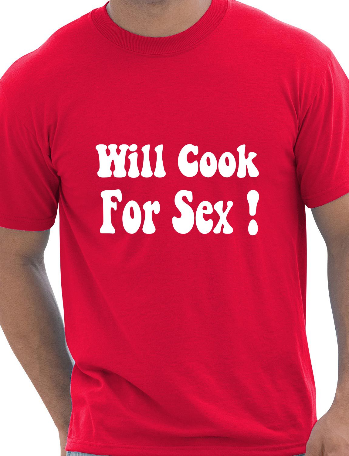Will Cook For Sex BBQ Mens T-Shirt Size S-XXL
