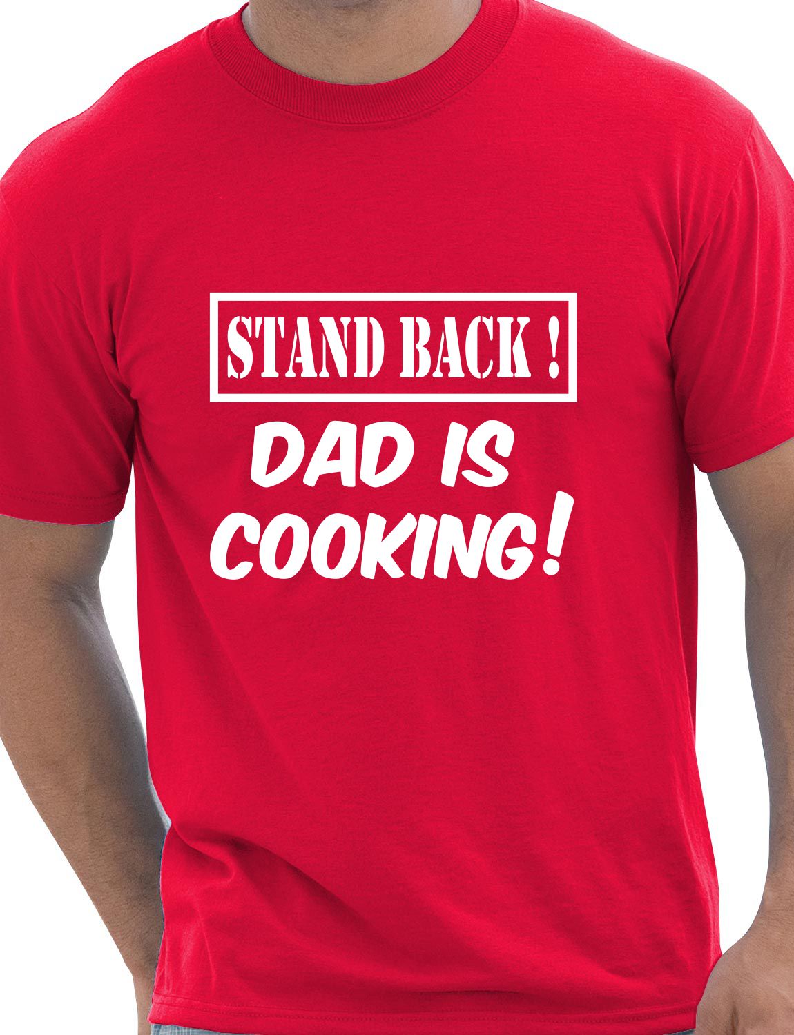 Stand Back Dad Is Cooking Barbeque Mens T-Shirt Size S-XXL