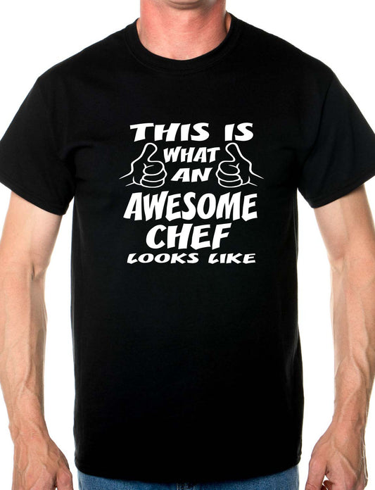 Awesome Chef Barbeque Mens T-Shirt Size S-XXL