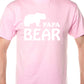 Papa Bear Fathers Day Birthday Mens T-Shirt Size S-XXL