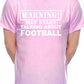 Warning May Talk About Football Footie Mens T-Shirt
