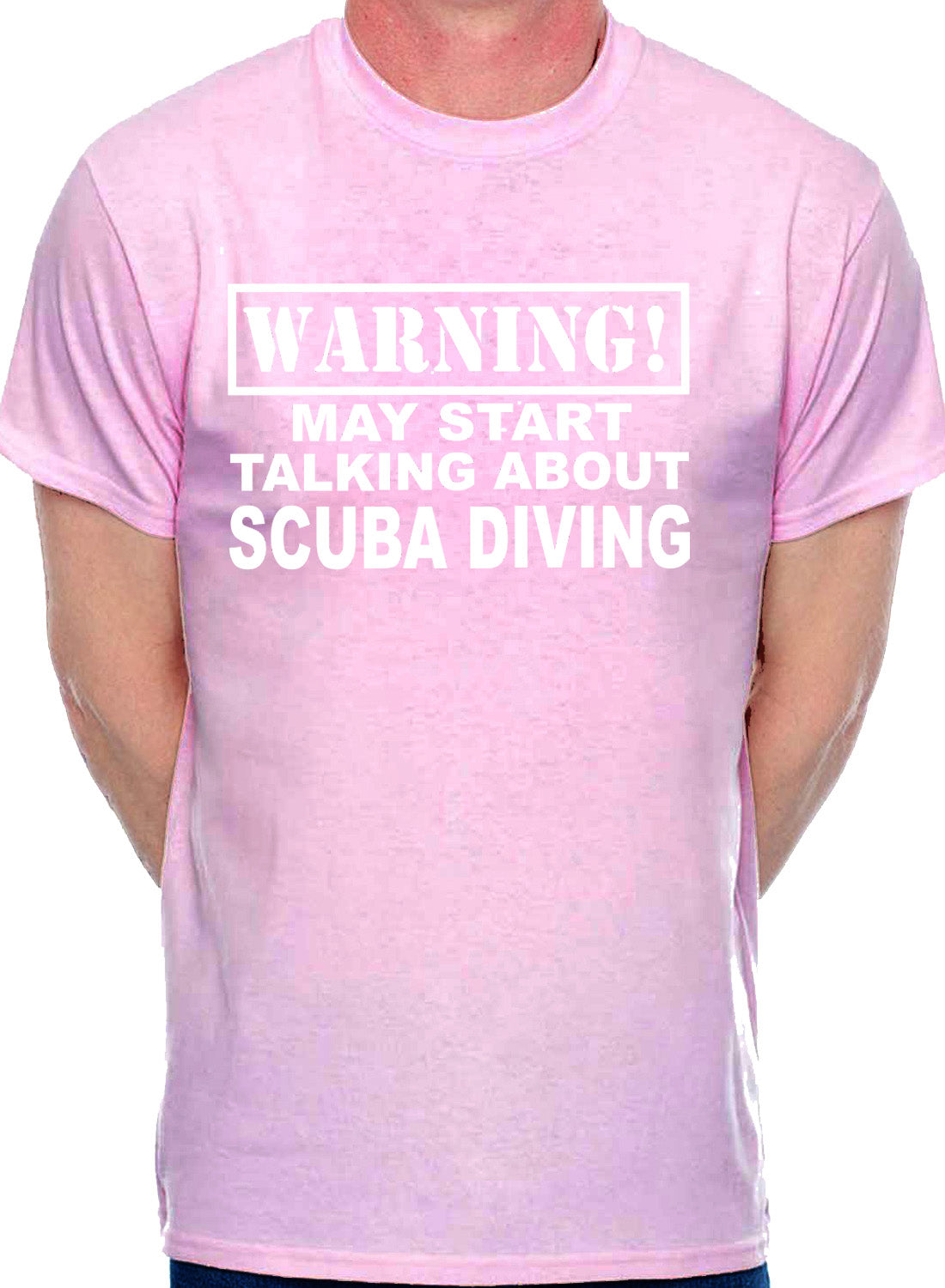 Warning May Talk About Scuba Diving Diver Mens T-Shirt